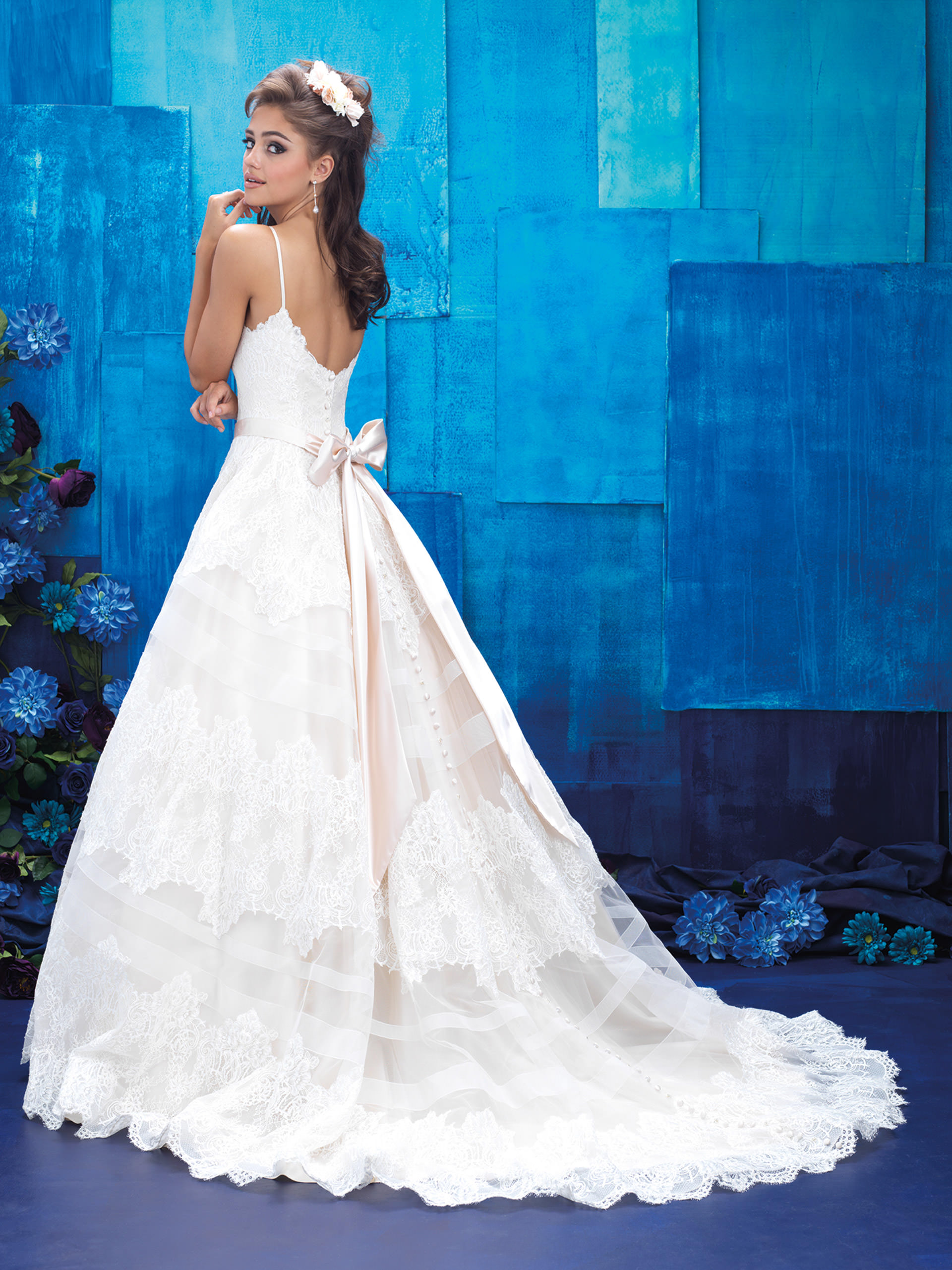 Monica's Bridal Allure Bridals 9400, Style 177473G14 Strappy Lace ...