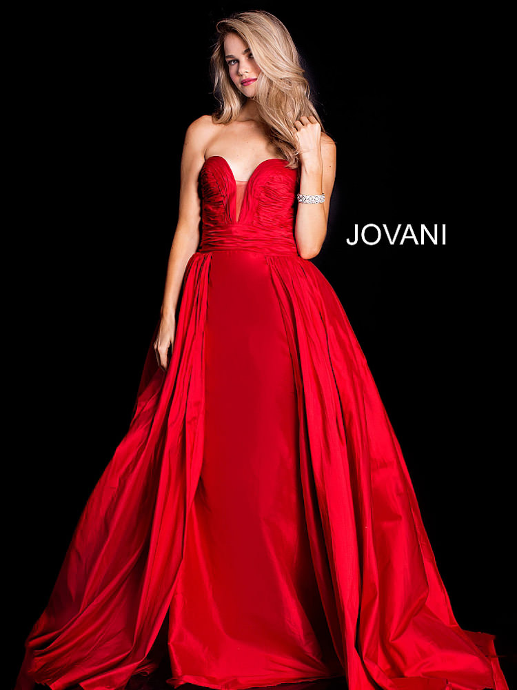 Monica's Bridal Jovani 36163, Style 16317F221 Ruched Taffeta Top Prom ...