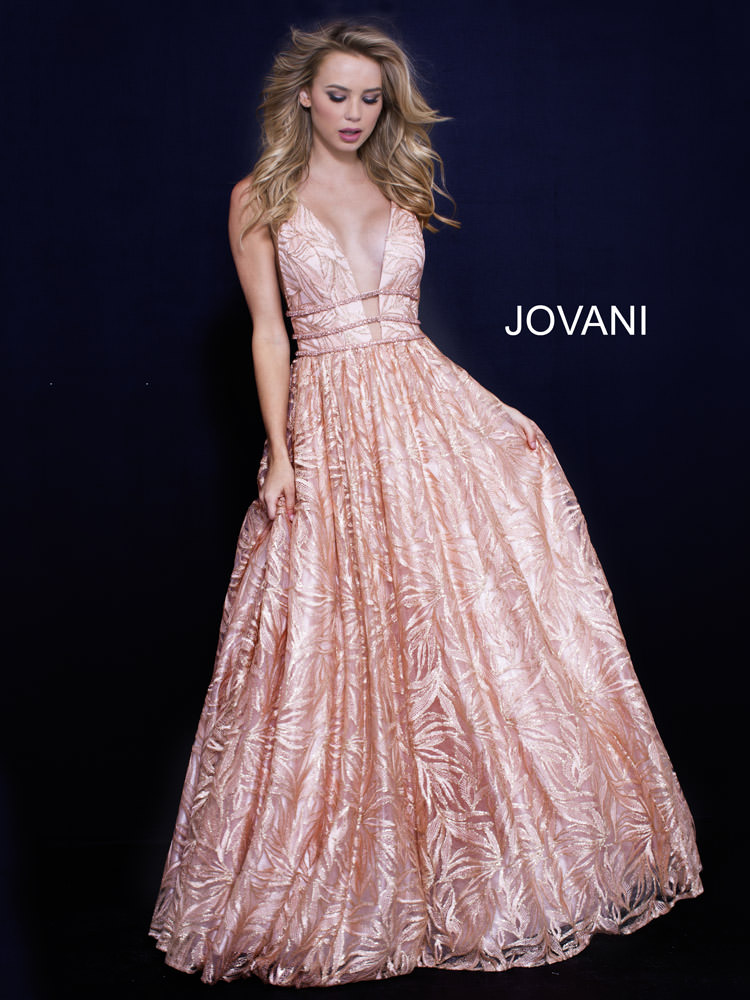 Jovani Rose Gold Prom Dress Online ...